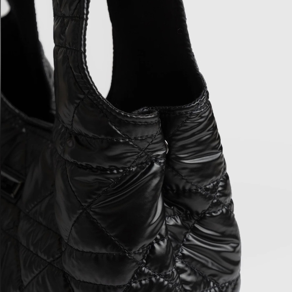 Saint + Sofia Stella Shoulder Tote Bag - Gloss Black - Picture 7 of 10